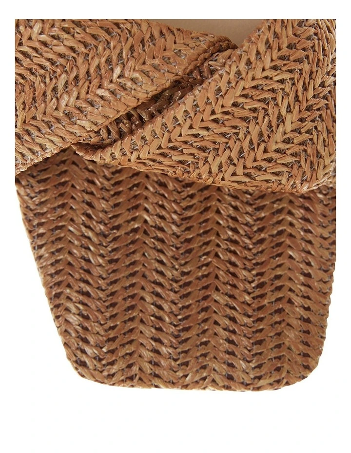 Skye Sandals in Tan Raffia image 4