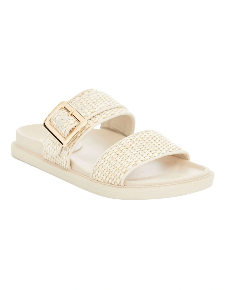 Gemma Sandals in Bone Raffia image 2