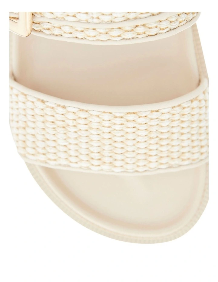 Gemma Sandals in Bone Raffia image 4