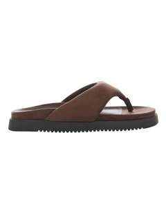 Ivy Sandals in Chocolate Micro
