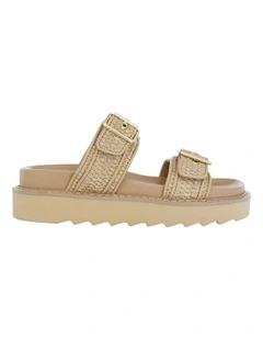 Poncho Sandals in Natural Raffia