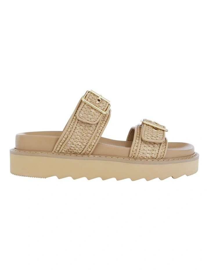 Poncho Sandals in Natural Raffia image 1