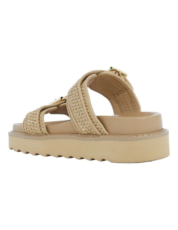 Poncho Sandals in Natural Raffia image 3