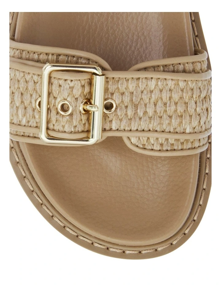 Poncho Sandals in Natural Raffia image 4