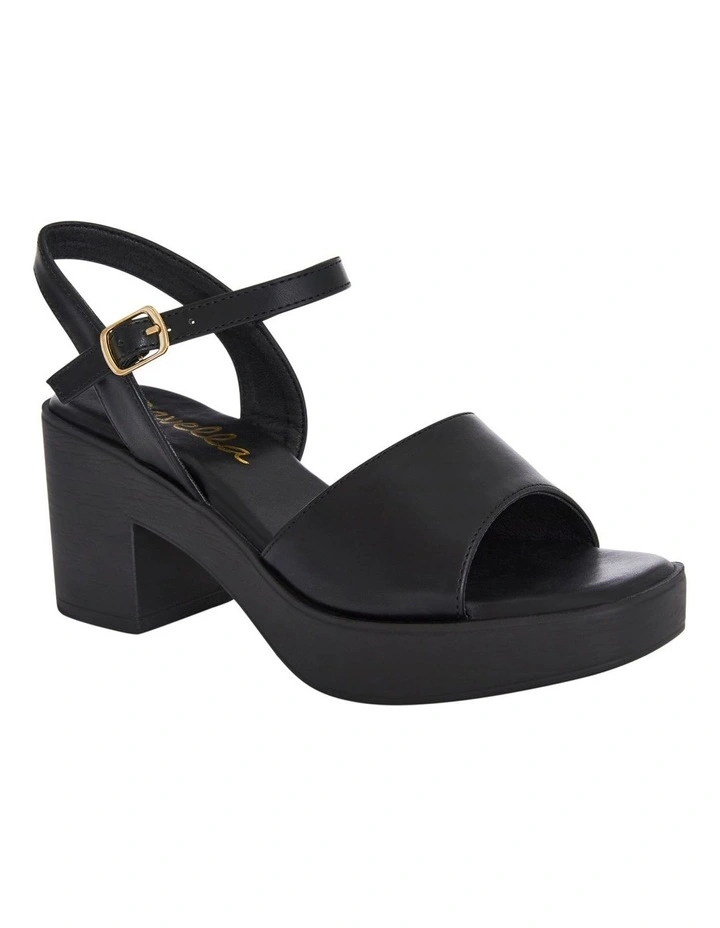 Chelsea Sandals in Black on Black image 2