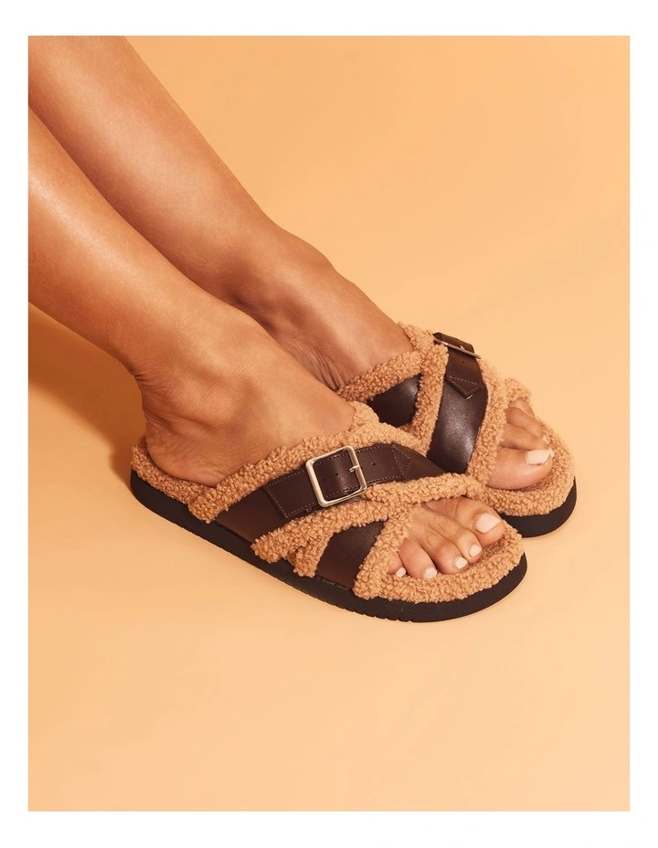 Ida Sandals in Chocolate / Natural image 2