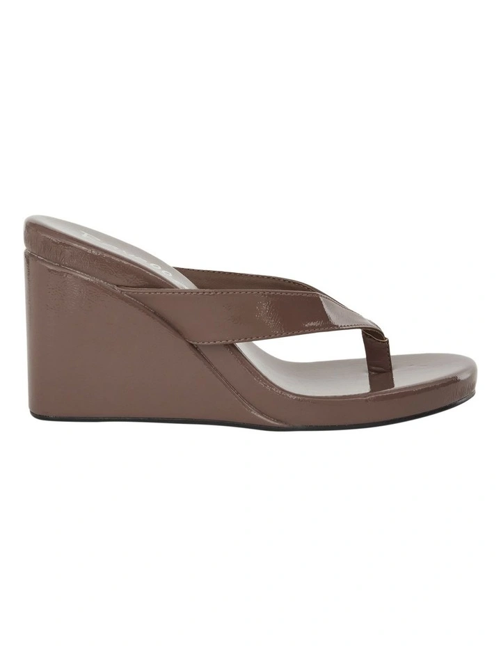 Ego Sandals in Taupe Crinkle Patent image 1