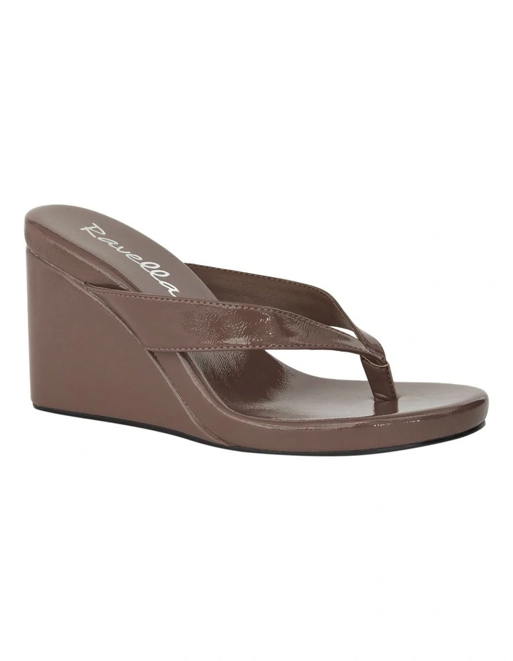 Ego Sandals in Taupe Crinkle Patent image 2
