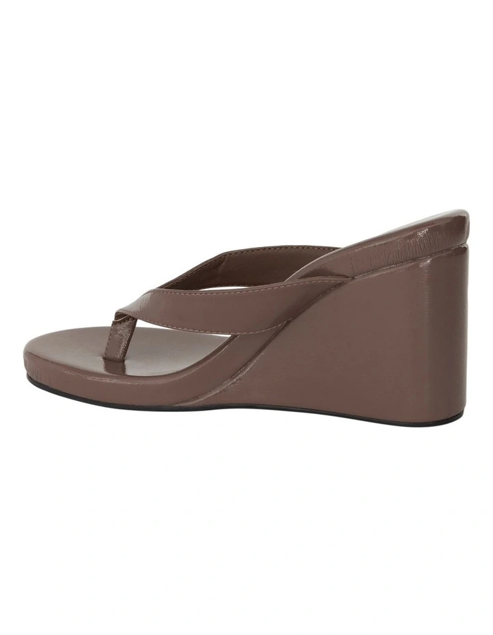 Ego Sandals in Taupe Crinkle Patent image 3