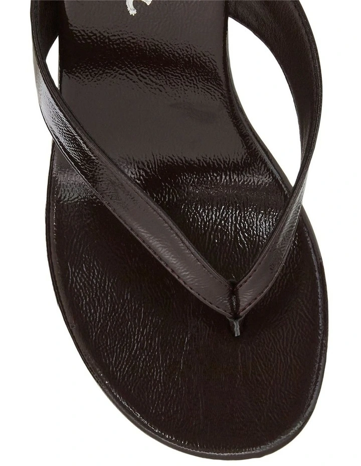 Ego Sandals in Wine Crinkle Patent image 4