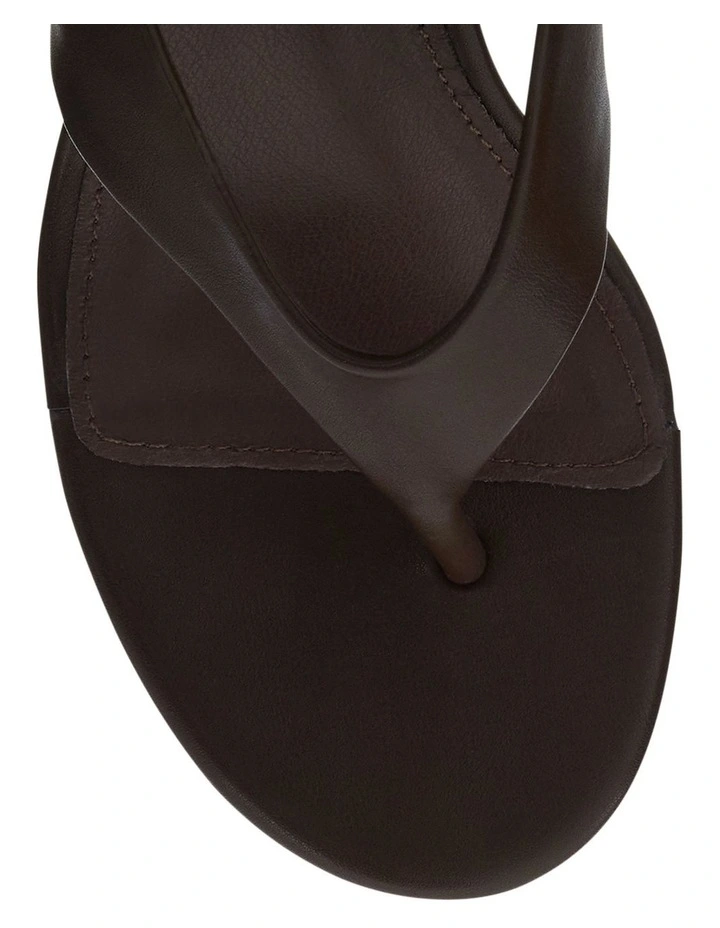 Olive Sandals in Chocolate image 4