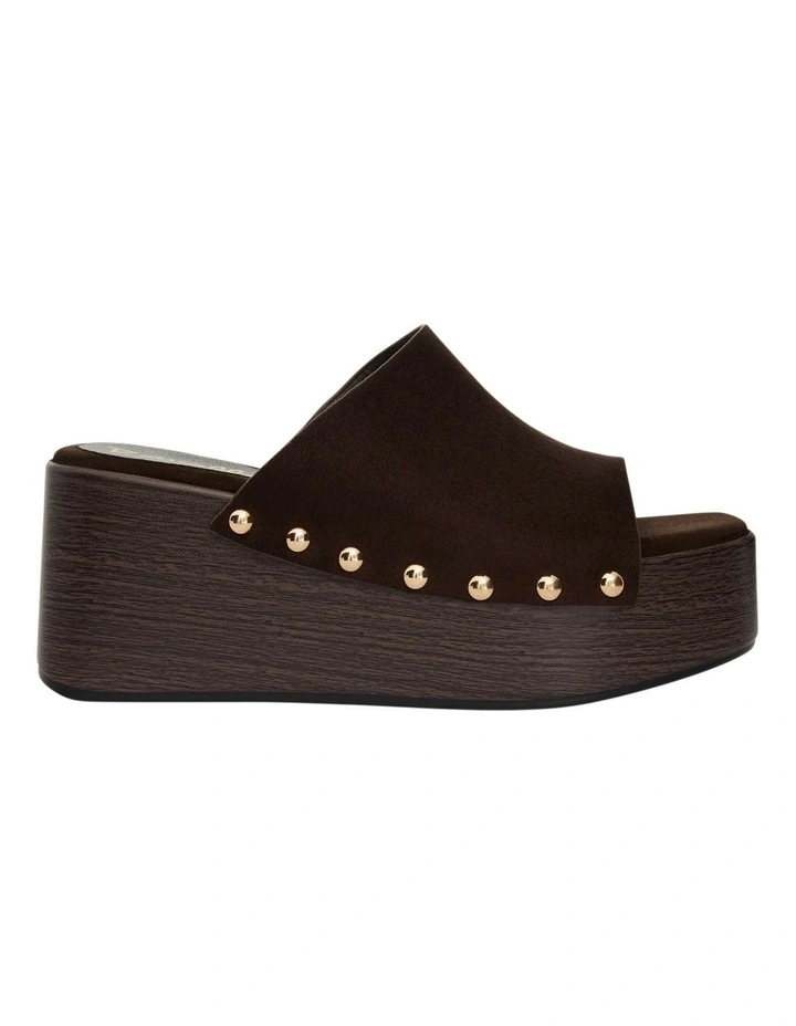 Zuri Sandals in Chocolate Micro image 1
