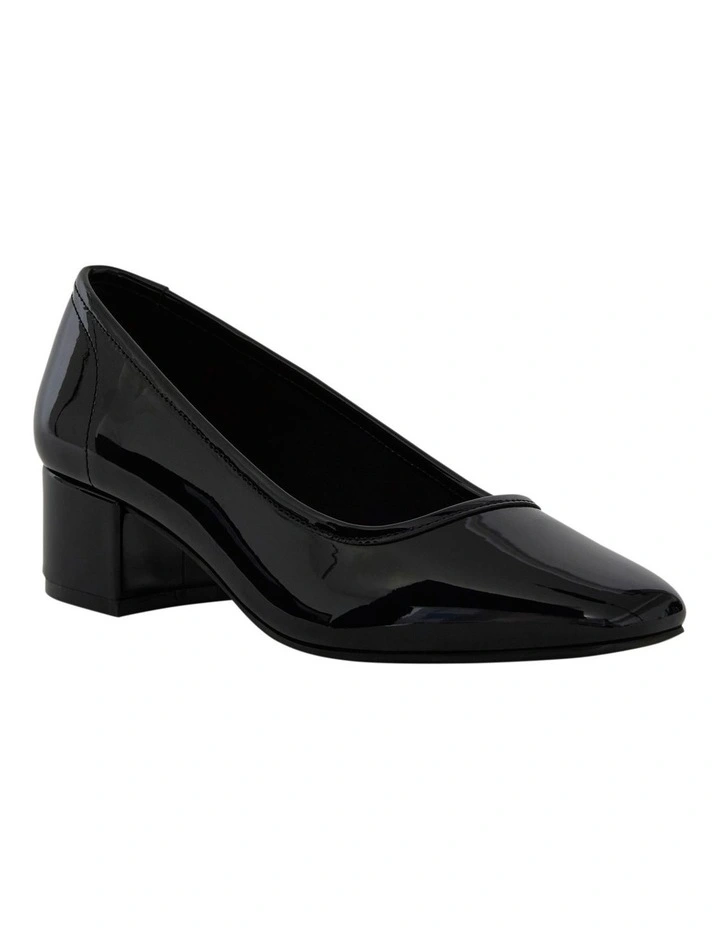 Kala Heeled Shoes in Black Patent image 2