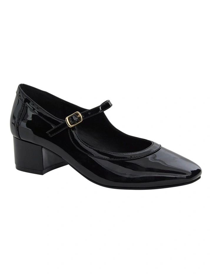 Kimmi Heeled Shoes in Black Patent image 2