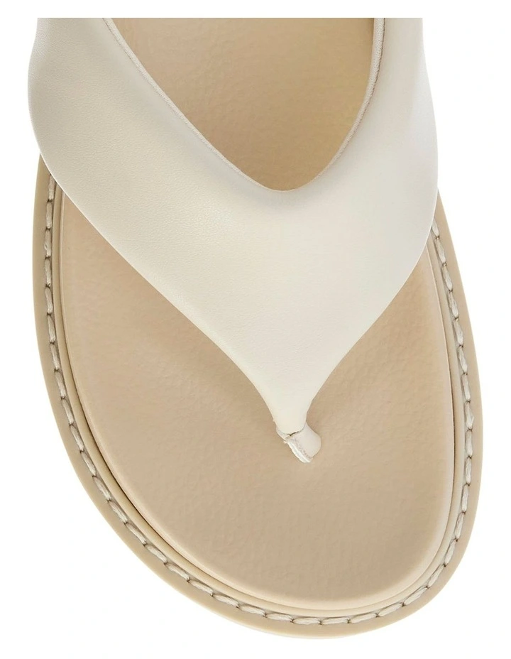 Pollini Platform Thongs in Nude image 4