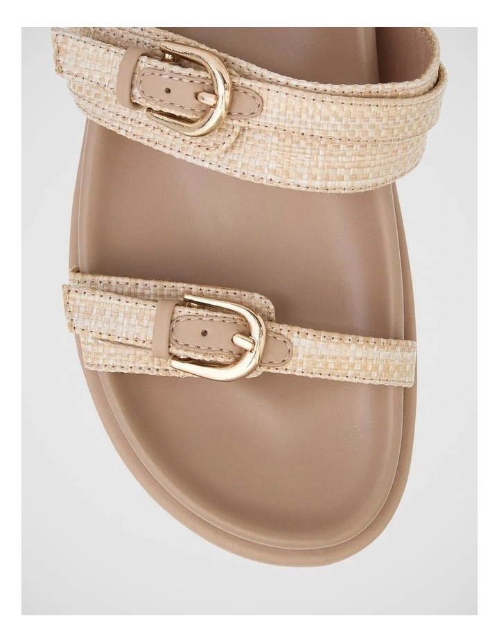 Carina Sandals in Natural Raffia image 4
