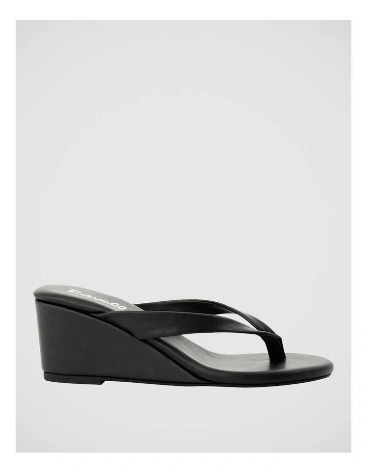 Alana Wedge Thong In Black image 1