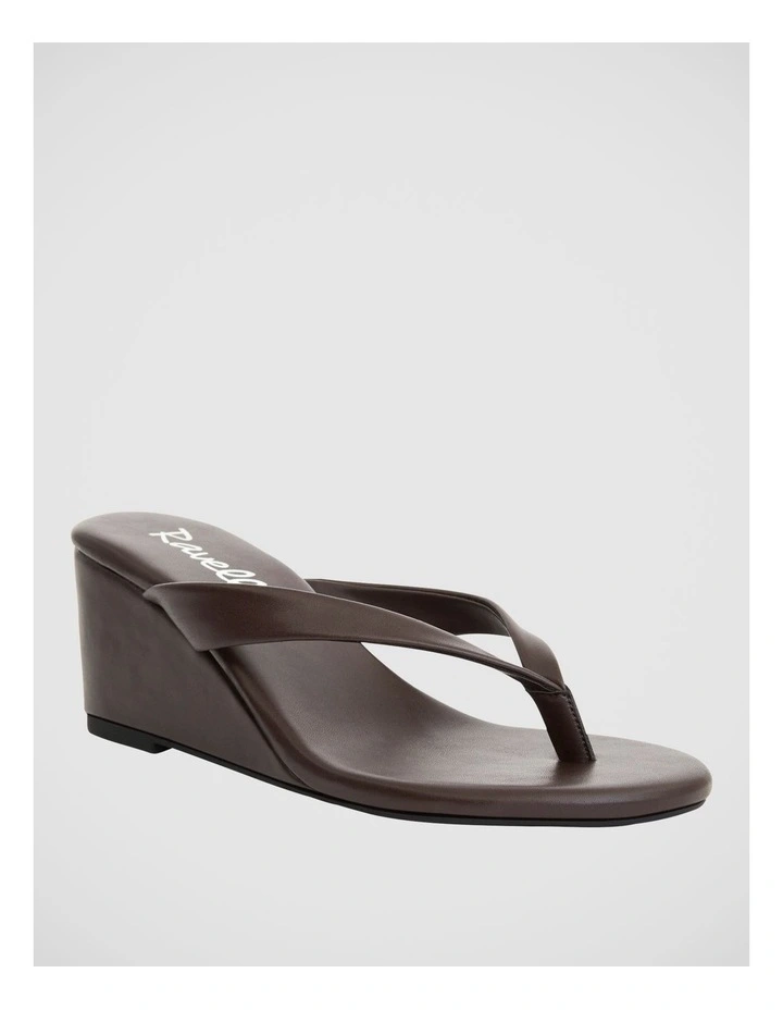 Alana Wedge Thong in Chocolate image 2