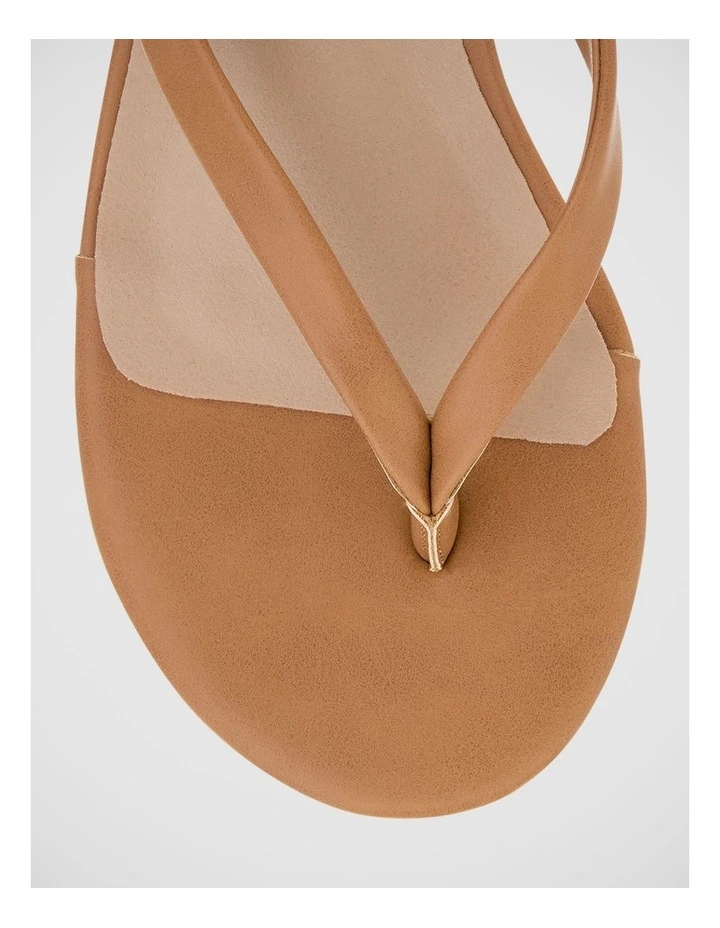 Amira Cork Wedge Thong in Tan image 4