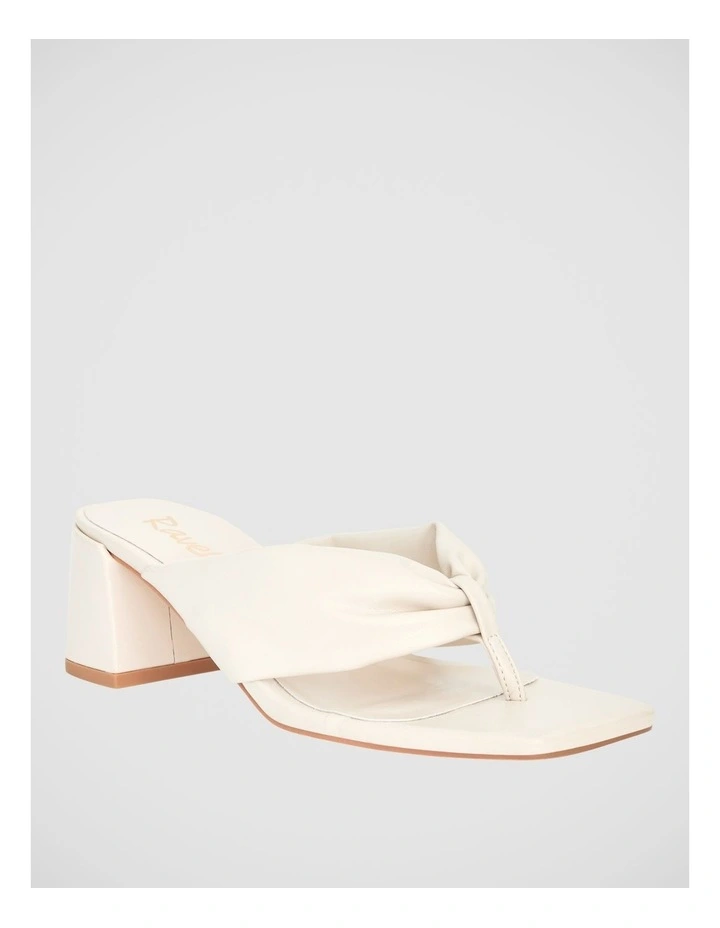 Kendra Heeled Thong in Bone image 2