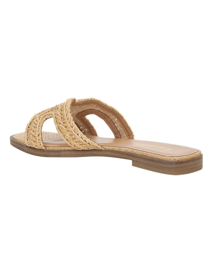 Reema Slides in Natural Raffia image 3