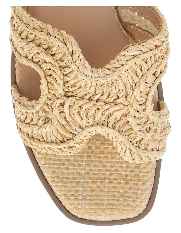 Reema Slides in Natural Raffia image 4