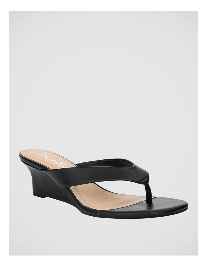 Quinn Wedge Sandal in Black image 2