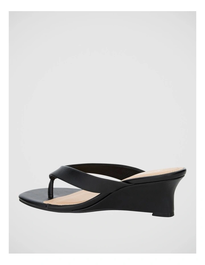 Quinn Wedge Sandal in Black image 3