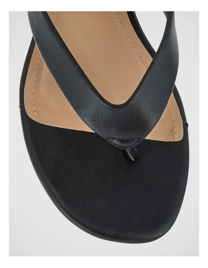 Quinn Wedge Sandal in Black image 4