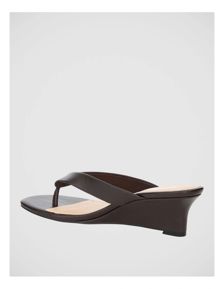 Quinn Wedge Sandal in Chocolate image 3