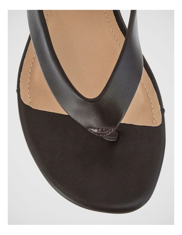 Quinn Wedge Sandal in Chocolate image 4