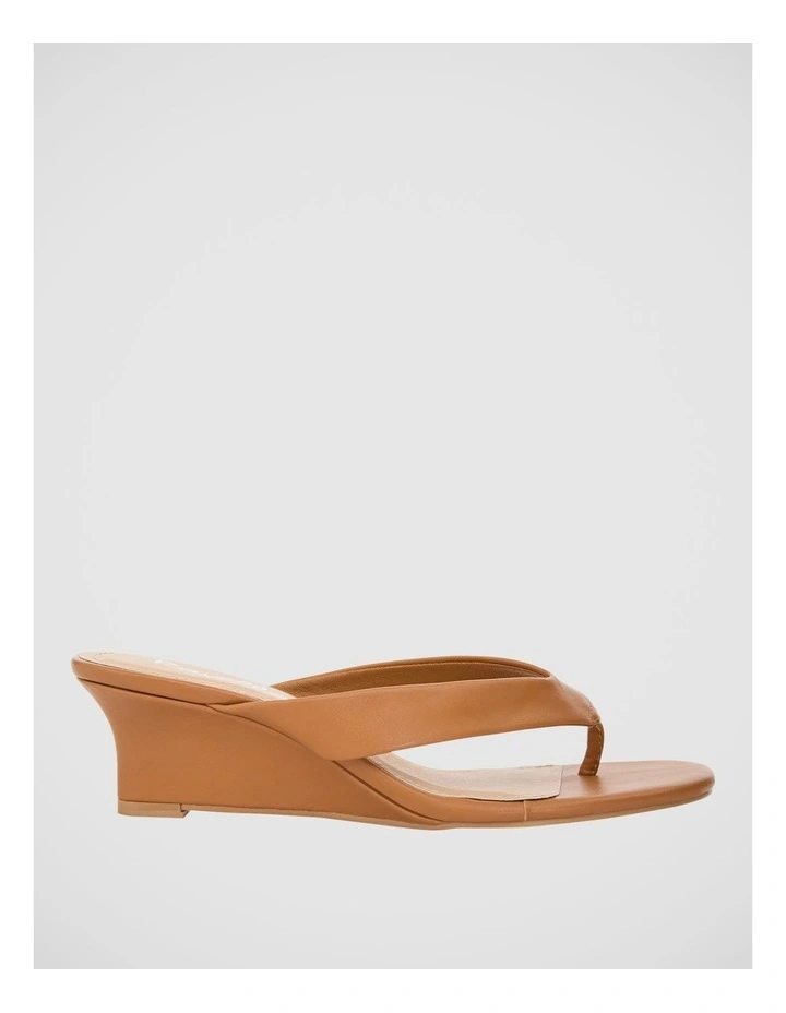 Quinn Wedge Sandal in Tan image 1