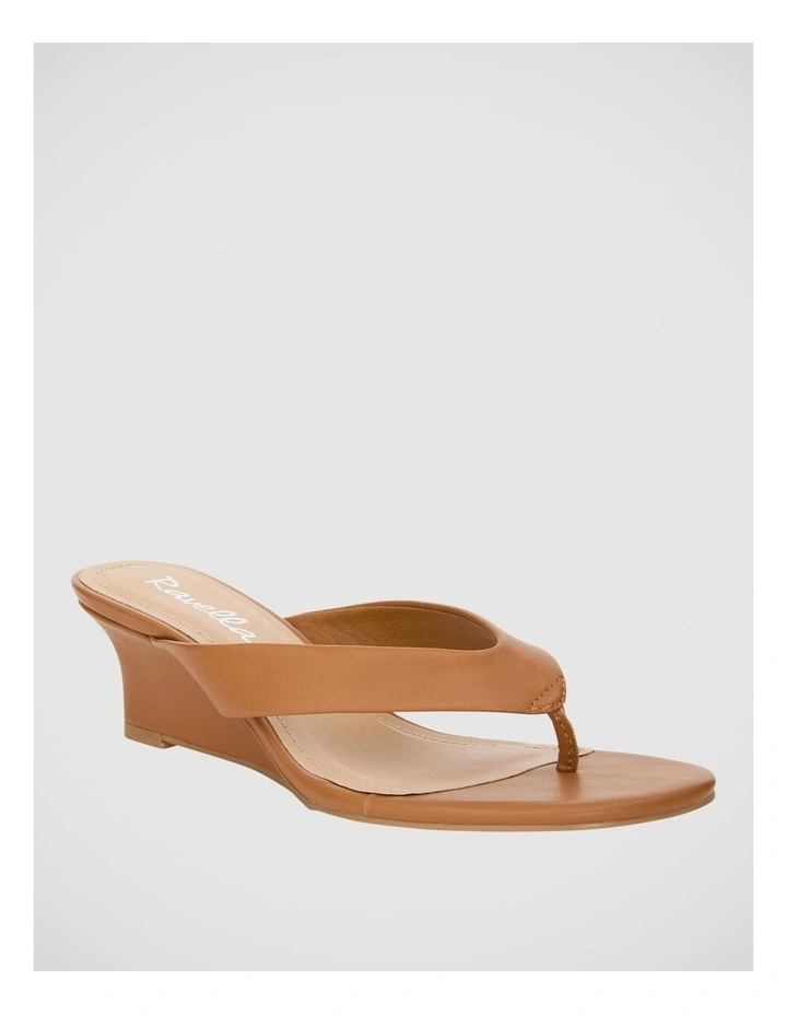 Quinn Wedge Sandal in Tan image 2