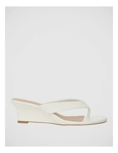 Quinn Wedge Sandal in White
