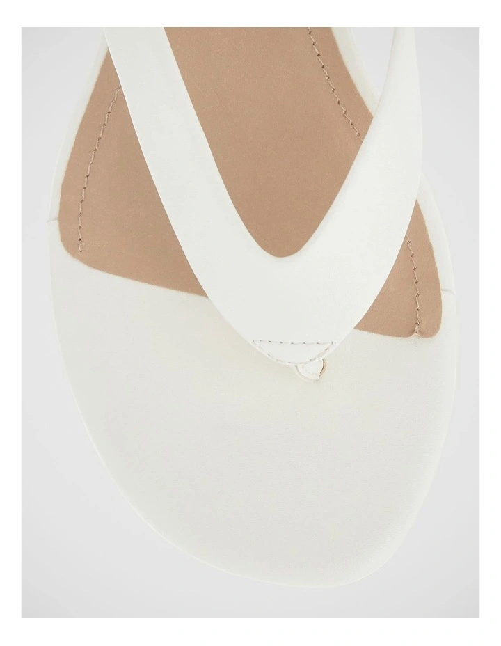 Quinn Wedge Sandal in White image 4