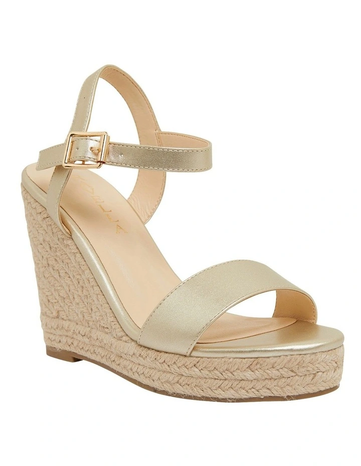 Amato Soft Gold Metallic Sandals image 2