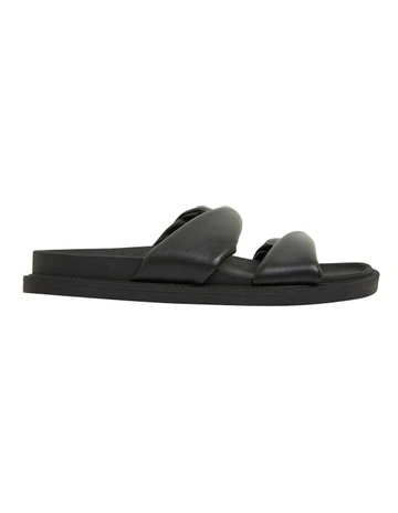 Ginny Black Smooth Sandals