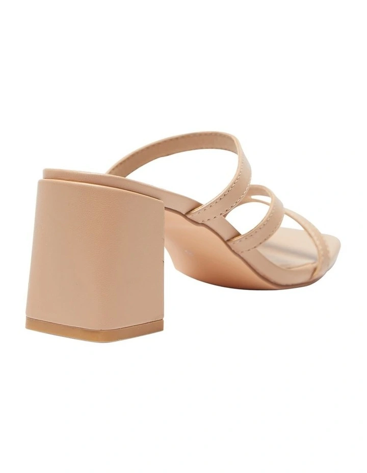Geisha Smooth Sandals In Nude image 4