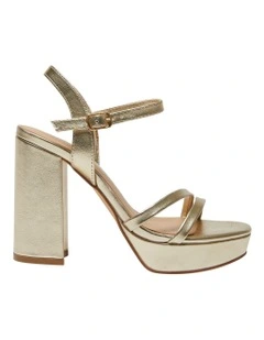 Lulu Sandals in Soft Gold Smooth