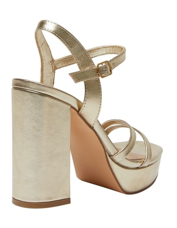 Lulu Sandals in Soft Gold Smooth image 4