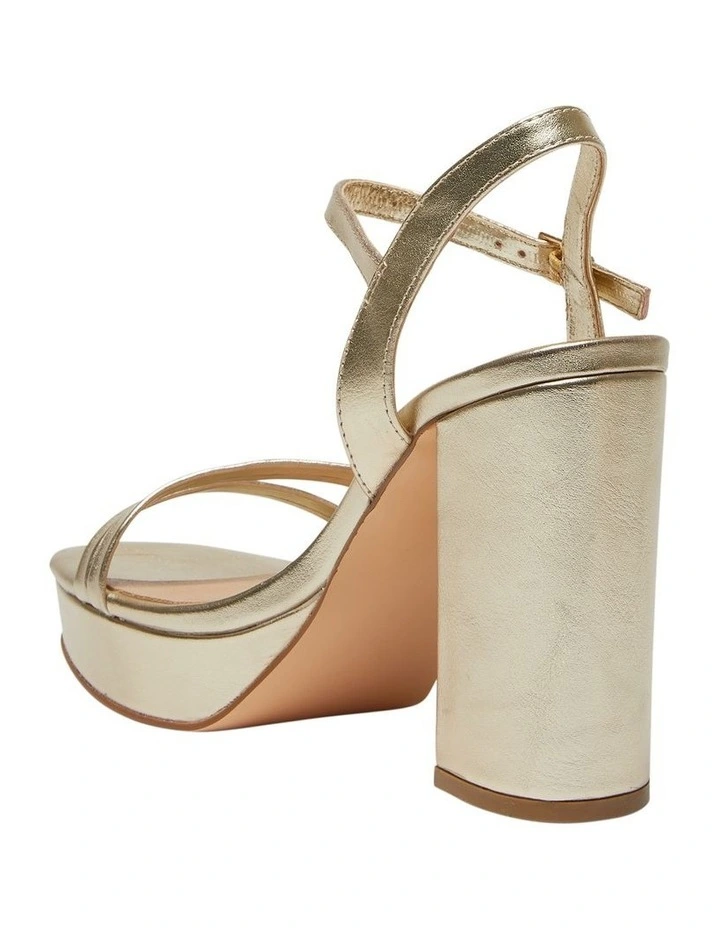 Lulu Sandals in Soft Gold Smooth image 6