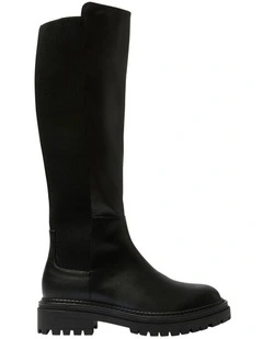Hunter Knee Boots in Black