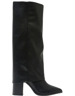 Deputy Knee Boot in Black