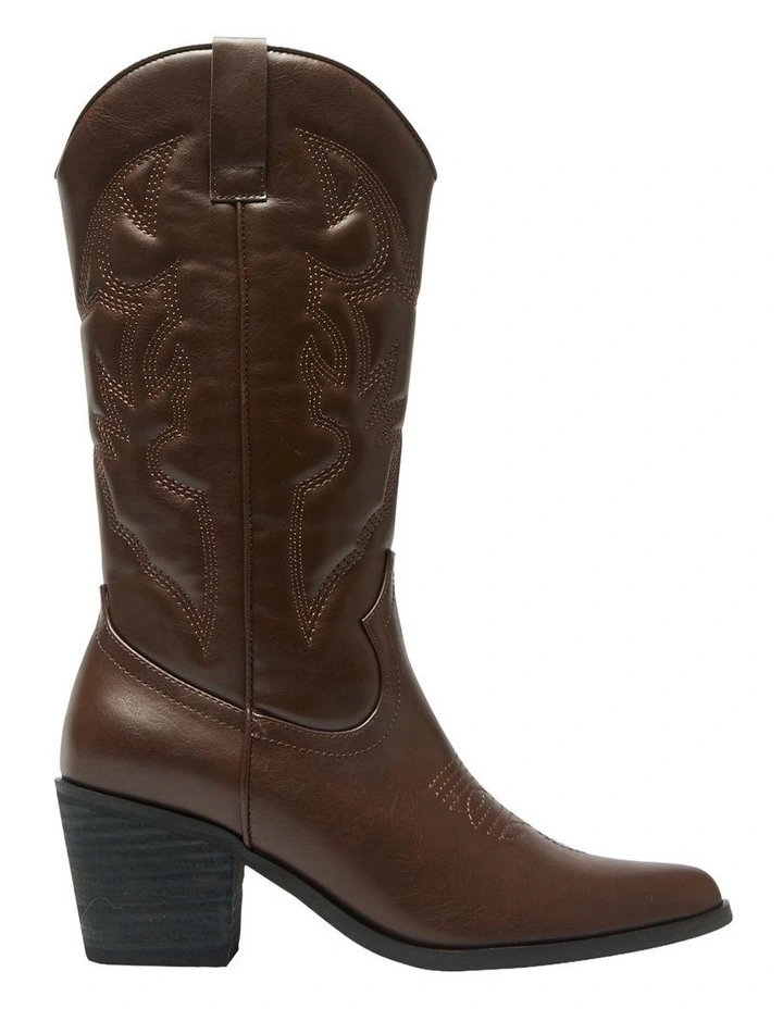 Nash Western Boots in Chocolate image 1