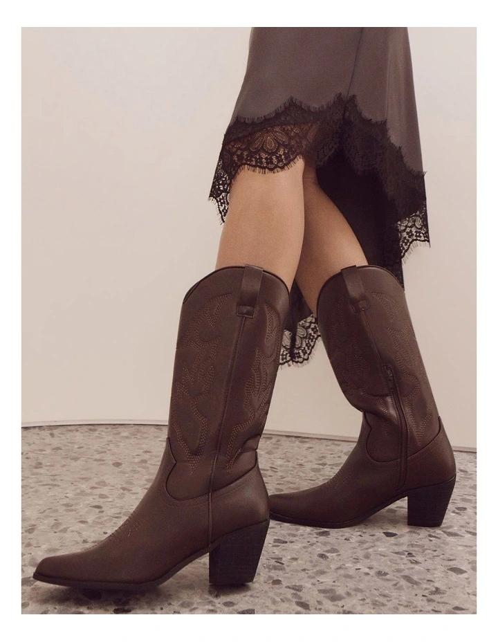 Nash Western Boots in Chocolate image 2