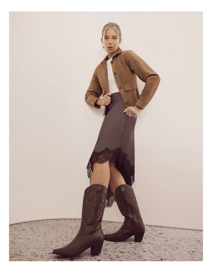 Nash Western Boots in Chocolate image 3