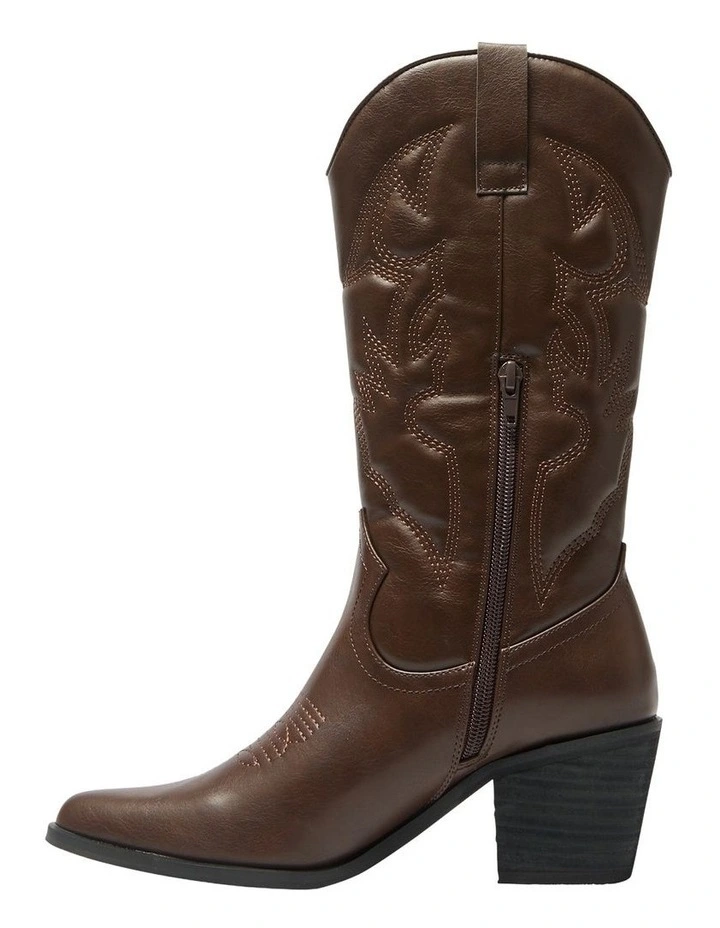 Nash Western Boots in Chocolate image 5