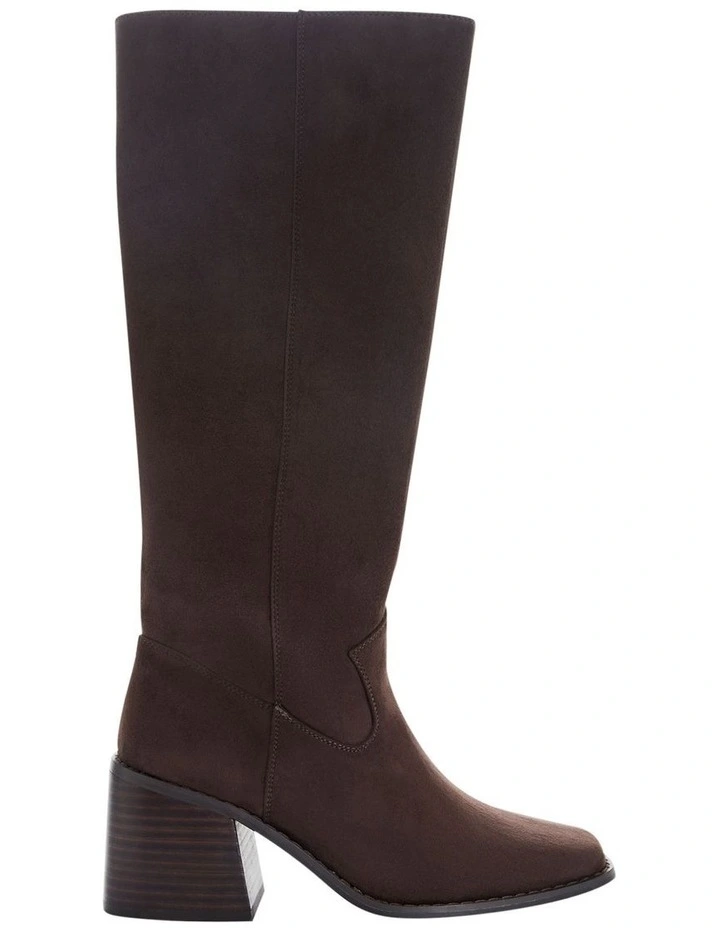 Camille Knee Boot in Chocolate Micro image 1