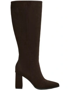 Clara Boots in Chocolate Micro