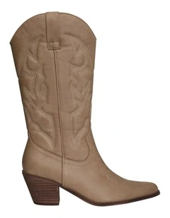 Nash Western Boots in Natural